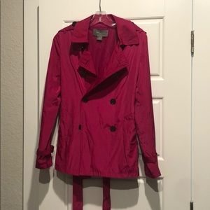 Ann Taylor Pink Trench Coat